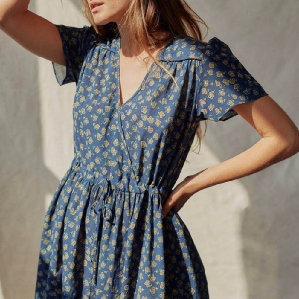 Christy Dawn Dawn dress in Navy poppy xs